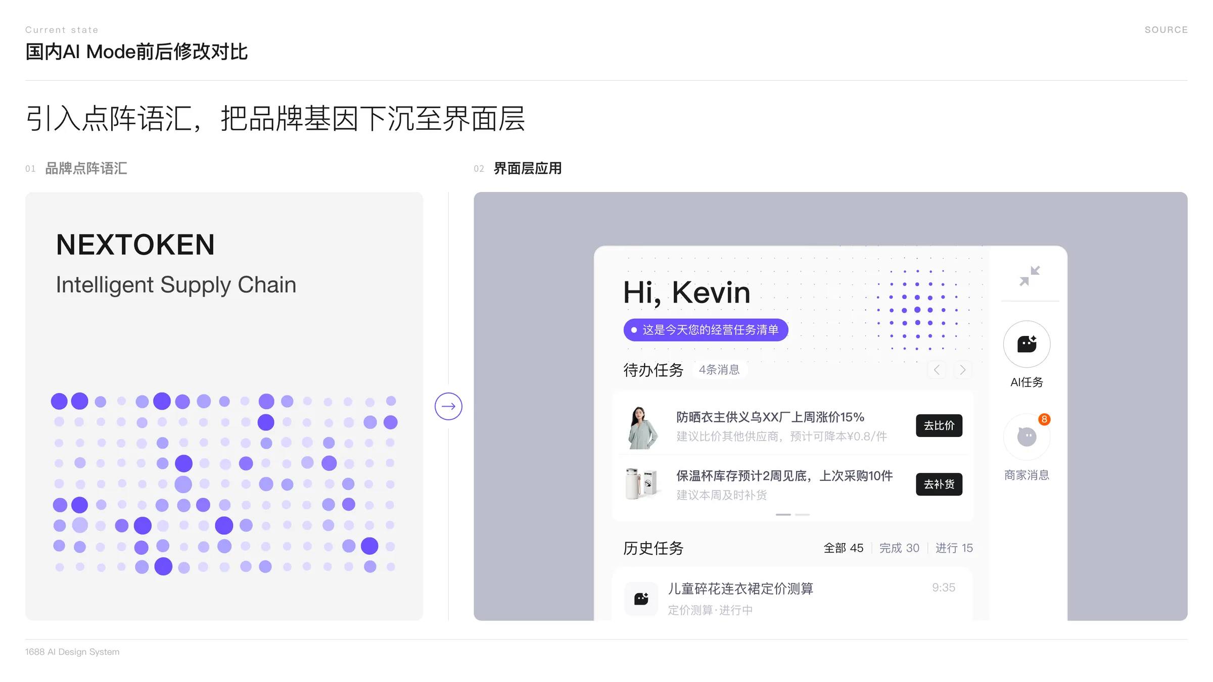 点阵语汇在首页消息助手中的应用