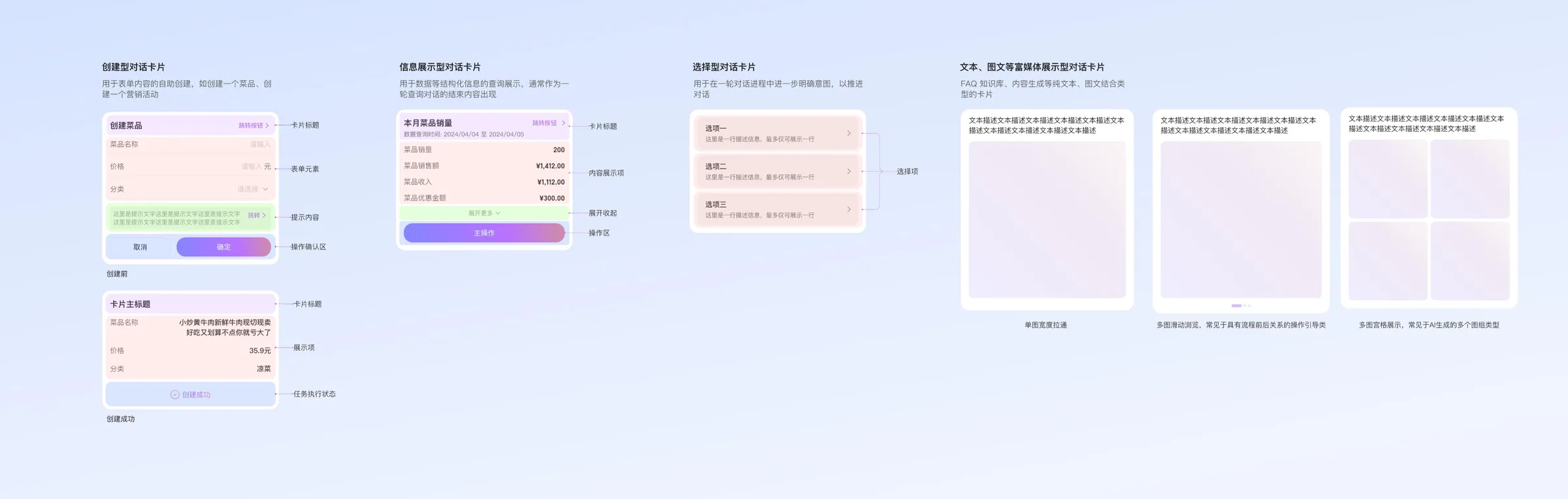 四类基础模块单元的结构定义